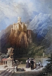 Thurnberg Castle, alias Burg Maus, Germany, built in 1356, Historical, digitally restored