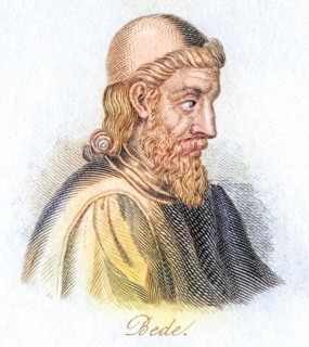 The Venerable Bede, 673-735 A.D. English historian and Doctor of the Church, Historical, digitally