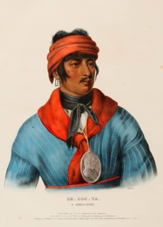 Se-Loc-Ta, A Creek Chief (1836), Native American, Historical North American Indian Tribes, Charles