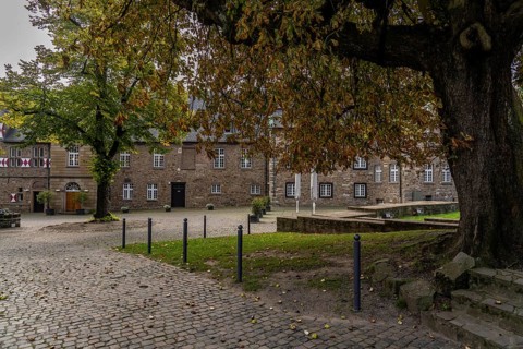Broich Castle on the west bank of the Ruhr near the city centre, the fortification is in parts the