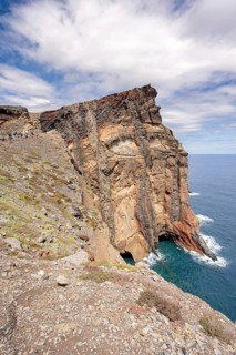 Hiking trail PR 8 on the Vereda Ponta de São Lourenço, Caniçal, Madeira, Portugal, Europe