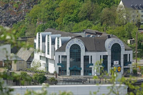 Nahe-Haus shopping centre, Idar-Oberstein, Hunsrück, Rhineland-Palatinate, Germany, Europe