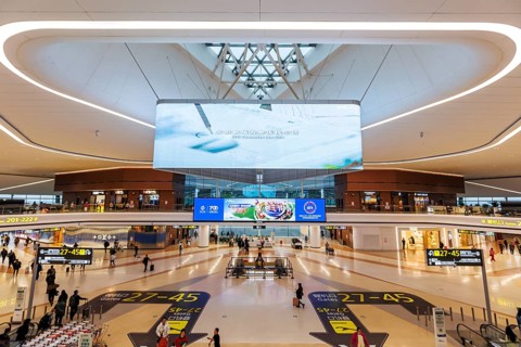 Terminal of Tianfu Airport (TFU) in Chengdu, China, Asia