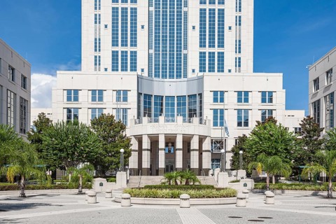 Orange County Courthouse in downtown Orlando, Florida, USA, North America