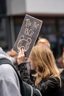 Demonstration by the Solidarity Autumn Alliance against the consequences of inflation and high