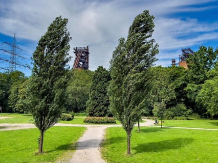 The Volkspark Schwelgern in Duisburg Marxloh, from 1925, municipal park donated by August Thyssen,