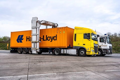 Customs X-ray inspection system, can X-ray entire trucks and check for hiding places, persons,