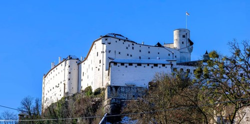 Hohensalzburg Fortress on the Festungsberg in Salzburg, Austria, Europe