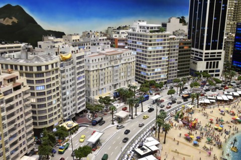 Rio de Janeiro with Copacabana in Miniatur Wunderland Hamburg, Germany, Europe