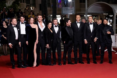 Cannes, France, 17.5.2024: Leonora Darby, Alexander Bertrand, Brunella Cocchiglia, Thomas Martin,