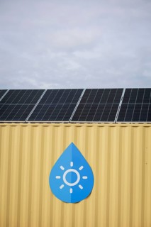 Solar water desalination plant. Mykolaiv oblast, 25.02.2024. Photographed on behalf of the Federal