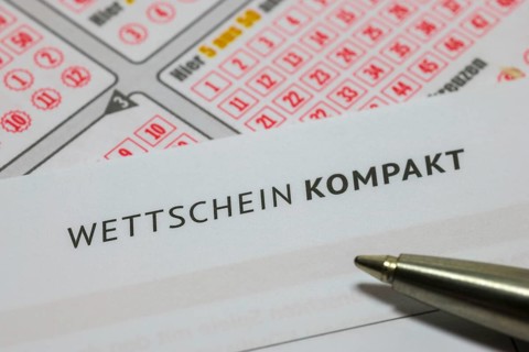 Game ticket, gambling, betting slip, betting slip, Toto, Lotto, EURO JACKPOT, 5 out of 50, biros