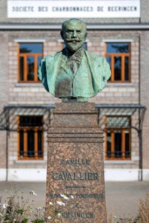 Buste of Camille Cavallier, French industrialist and founder of the Société des Charbonnages de