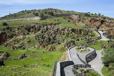 Enclosure at the Cabarceno Natural Park, Penagos, Cantabria, Spain, Europe