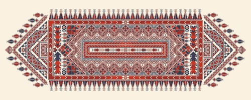 Tatreez, decorative Palestinian embroidery symbol
