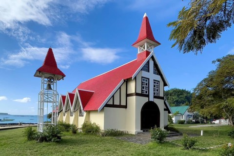 Excursion destination Photo motif for tourists Church of Notre-Dame Auxiliatrice de Cap Malheureux