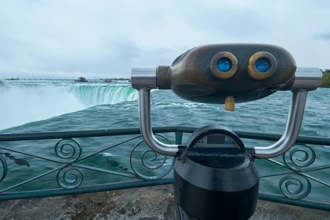Observation point at Niagara Falls, Ontario, Canada, North America