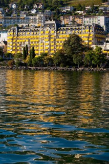 Montreux on Lake Geneva, travel, holiday, hotel, Grand Hotel, Alps, summer, canton, city,