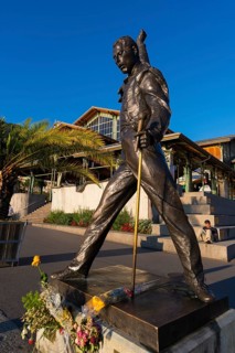 Freddie Mercury statue, musician, Queen, rock, rock music, star, rock star, deceased, famous,