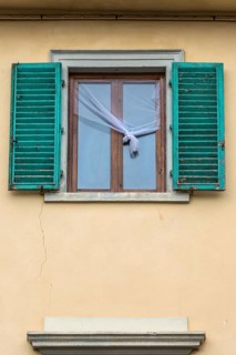 Window, ailing, knot, curtain, crisis, symbol, bankruptcy, property, real estate crisis, economic