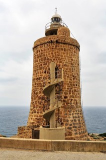 Torre de Cabo de Gracia lighthouse, Torre de Punta Camarinal, nature park, Parque Natural del