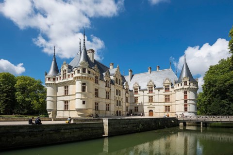 Chateau Azay-le-Rideau, Department Indre-et-Loire, Centre-Val de Loire region, France, Europe