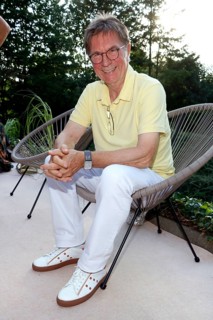 Arno Funke (Dagobert) at the event Landpartie with Julian F.M. Stöckel at the Strandhotel Vier