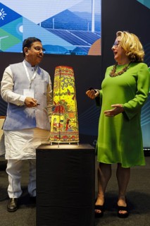 Svenja Schulze (SPD), Federal Minister for Economic Cooperation and Development, in Gujarat, 16.09