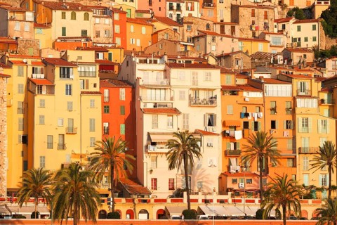 The town of Menton reflects, Côte d'Azur, Provence, France, Europe