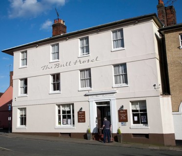Historic Bull hotel, building, Woodbridge, Suffolk, England, United Kingdom, Europe