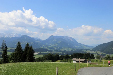 View of Kössen, Tyrol, Austria, Europe