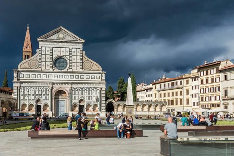 Basilica of Santa Maria Novella, tourism, city trip, Florence, Italy, Europe