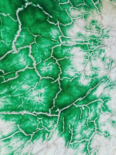 Detail of a toxic phosphogypsum waste pond in the vicinity of the town of Huelva. Aerial view.
