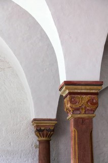 Capitals in Michaelstein Monastery, Blankenburg, Saxony-Anhalt, Germany, Europe