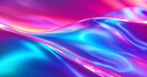 Iridescent neon background, Holographic Abstract soft pastel colors backdrop, AI generated