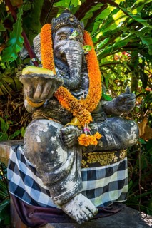 Traditional Ganesha, offering, gift, sacrifice, Hinduism, Ganesha, elephant figure, statue, temple,