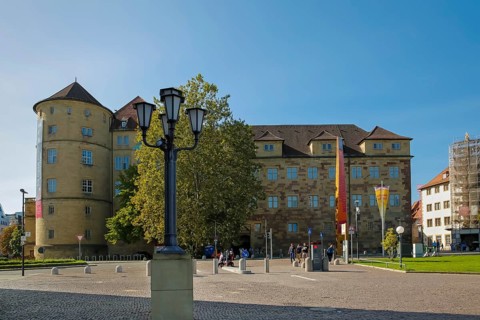 Old Palace Stuttgart, former moated palace, princely residence, 14th century seat of the Counts of