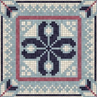 Mosaic tiles background, seamless vector pattern