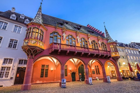 Historic department stores', Münsterplatz, Freiburg im Breisgau, Baden-Württemberg, Germany, Europe