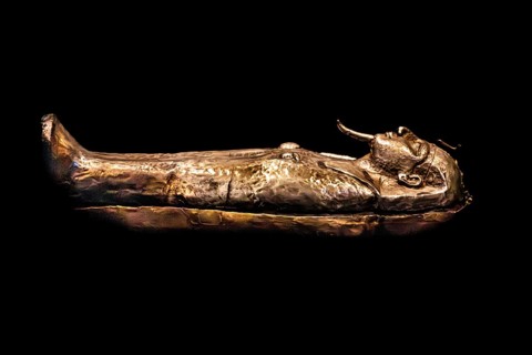 Canopic cassettes of Sheshonq II from the exhibition: Ramses the Great and the Gold of the