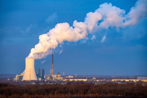 The STEAG coal-fired power plant Duisburg-Walsum, on the site of the former Walsum colliery, on the