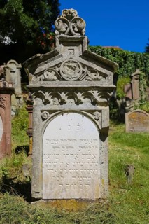 Jewish cemetery Haigerloch, created 1803, gravestones, inscription, Jewish community, Judaism,