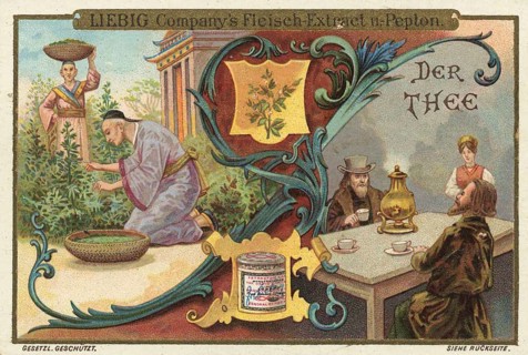 Picture series Drinks of the World, The Tea, Liebig picture, digitally restored reproduction of a
