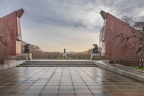Treptow Park and Treptow Soviet Memorial in Berlin, Germany, Europe