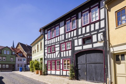 Historic Old Town, Bad Langensalza, Thuringia, Germany, Europe