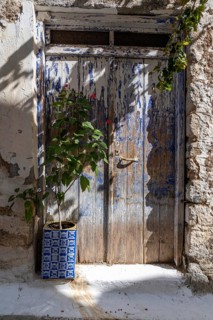 The village of Kritsa, with just under 1300 inhabitants, a mountain village with narrow streets in
