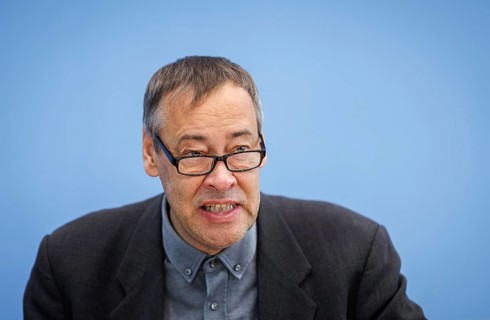 Thomas Krüger, President of Deutsches Kinderhilfswerk, recorded during the Federal Press Conference