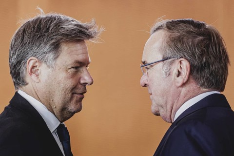 (L-R) Robert Habeck (Alliance 90/The Greens), Federal Minister for Economic Affairs and Climate