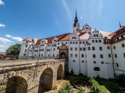 Castle Hartenfels in Torgau, Saxony, Germany, Europe