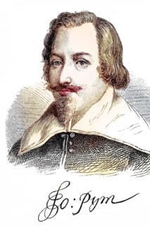 John Pym 1584 to 1643 English Member of Parliament and Speaker of the Long Parliament. Portrait and